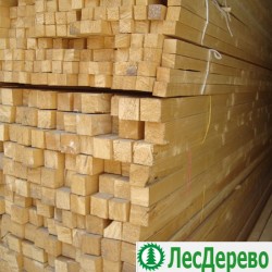 Обрезной брусок из сосны 50x50x6000 мм Обрезной брусок из сосны 50x50x6000 мм