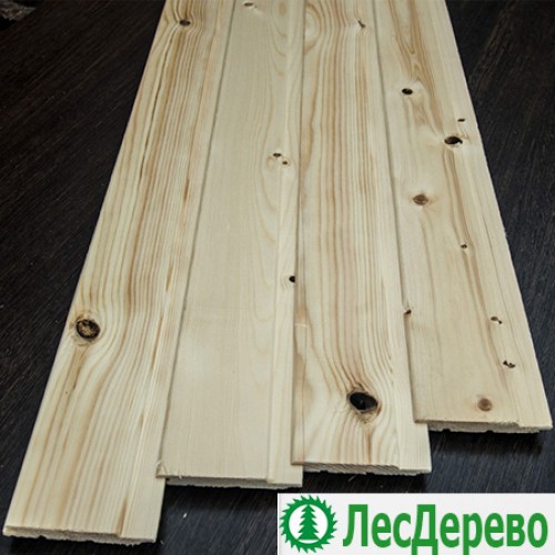 Евровагонка из сосны класс С 12.5x96x3000 мм