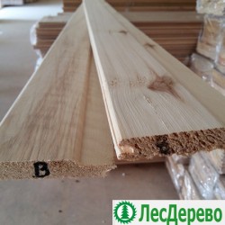 Евровагонка из сосны класс В 12.5x96x2000 мм Евровагонка из сосны класс В 12.5x96x2000 мм