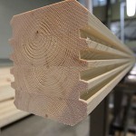 Брус профилированный из лиственницы