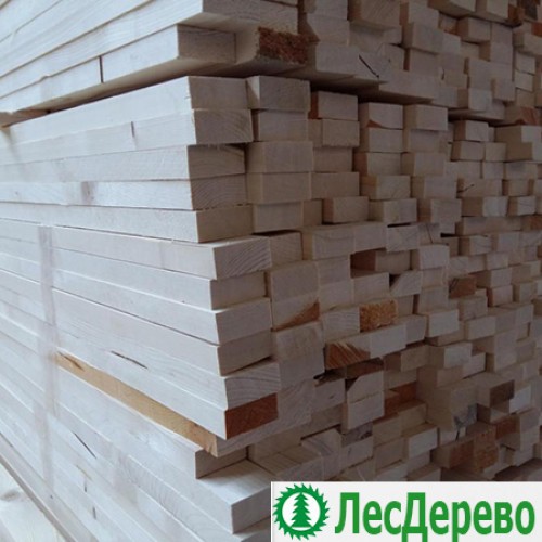 Строганный брусок из сосны 20x50x3000 мм Строганный брусок из сосны 20x50x3000 мм