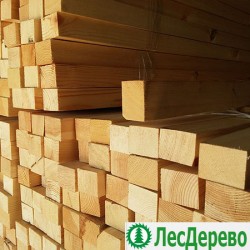 Строганный брусок из сосны 50x70x3000 мм Строганный брусок из сосны 50x70x3000 мм