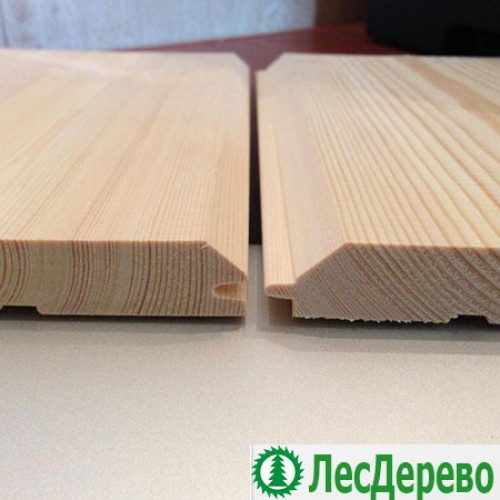 Имитация бруса из сосны Класс Экстра 20x145x6000 мм
