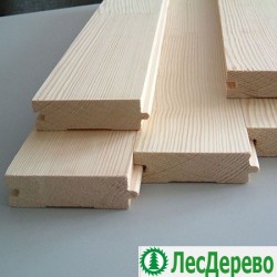 Половая доска из сосны класс Прима 28x96x6000 мм