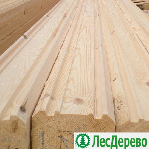 Профилированный брус из сосны 150x150x6000 мм Профилированный брус из сосны 150x150x6000 мм