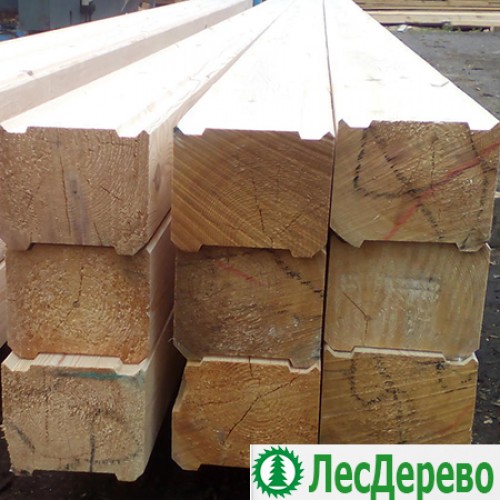 Профилированный брус из сосны 150x200x6000 мм Профилированный брус из сосны 150x200x6000 мм