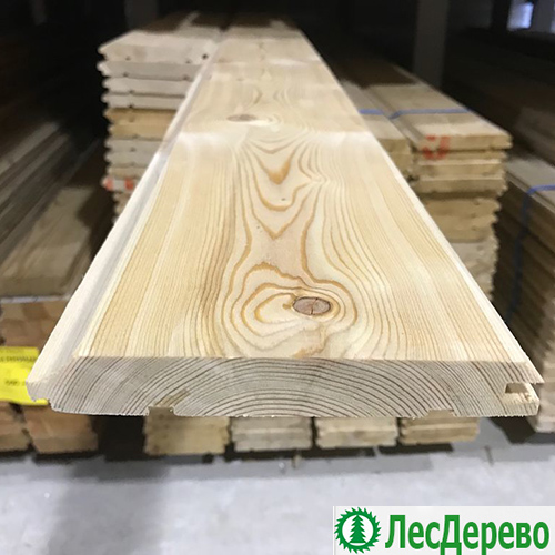 Имитация бруса из лиственницы класс В 20x140x5000 мм
