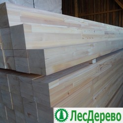 Клееный брус из лиственницы класс А 100x100x6000 мм Клееный брус из лиственницы класс А 100x100x6000 мм
