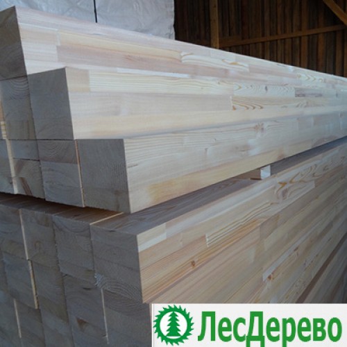 Клееный брус из лиственницы класс А 100x100x6000 мм