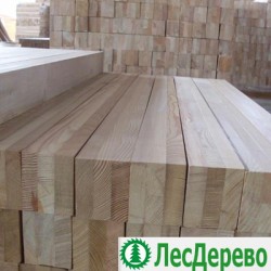 Клееный брус из лиственницы класс Экстра 100x150x6000 мм Клееный брус из лиственницы класс Экстра 100x150x6000 мм