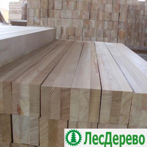 Клееный брус из лиственницы класс Экстра 100x150x6000 мм