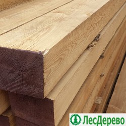 Обрезной брус из лиственницы 100x150x6000 мм Обрезной брус из лиственницы 100x150x6000 мм