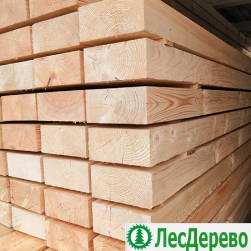Строганный брус из сосны 100x200x6000 мм