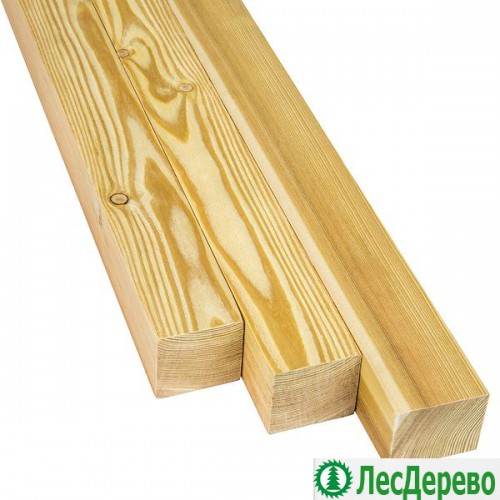 Строганный брусок из лиственницы 50x50x2000 мм