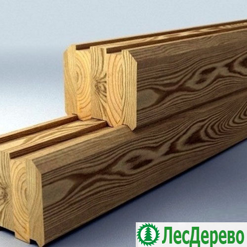 Профилированный брус из лиственницы 100x150x6000 мм