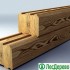 Профилированный брус из лиственницы 100x150x6000 мм