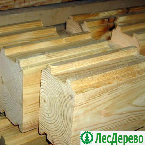 Профилированный брус из лиственницы 100x200x6000 мм