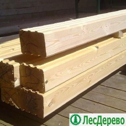Профилированный брус из лиственницы 200x200x6000 мм Профилированный брус из лиственницы 200x200x6000 мм