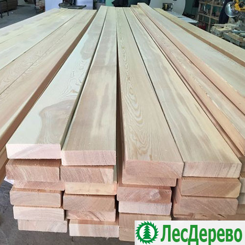 Строганная доска из лиственницы 40x150x6000 мм
