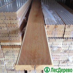 Доска вельвет из лиственницы класс Прима 28x140x3000 мм Доска вельвет из лиственницы класс Прима 28x140x3000 мм